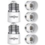 ILEEDear E27 vers E14 Adaptateur de douille de 6 pièces Adaptateur Convertisseur de douille de base de lampe de haute qualité po