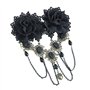 Barrettes Vintage en Dentelle Rétro Gothique Épingle à Cheveux de Printemps pour Accessoires Ch