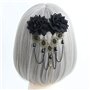 XLKJ Peigne à Cheveux Décoratif, Barrettes Vintage en Dentelle Rétro Gothique Épingle à Cheveux de Printemps pour Accessoires Ch