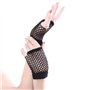 XLKJ Lot de 12 Paires de Gants Demi-Doigts en Résille pour Femme Gants de Filet de Pêche Créatifs de Collocation