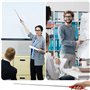 XLKJ 4pc Télescopique Enseignant Pointeur, Pointeur de Présentation Extensible, Enseignant Pointeur Bâton Pointeur Télescopique