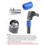 CYCEARTH Bike Star Outil de réglage d'écrou de fourche de vélo avec 1 écrou étoile et 1 vis de rechange pour tube de 2,8 cm