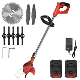 NEWSTYP Tondeuse électrique multifonctionnelle au lithium-ion Herbicide électrique réglable Tondeuse à gazon Coupe-légumes Outil