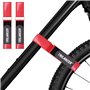 2PCs Sangles Trilancer Réglables avec Revêtement Antidérapant pour Stabiliser Les Vélos avec Système Scratch pour Support à Vélo