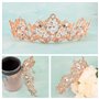 Couronne Princesse,Tiara Cristal Couronne,Diadème avec Strass pour Femme,Couronne de Mariage,Couronne de Reine Accessoires pour