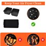 Moule Air Fryer, Accessoires pour friteuse à air pour Ninja Foodi Flexdrawer 10.4L AF500EU, 3-Piece Set, Tapis de silicone pour 