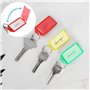 Coideal Porte Clef Etiquette en Plastique - 30 Pièces Porte Clés Étiquettes Couleur Porte Clé Identification et Anneau 6 Couleur
