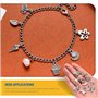 Skyzone breloques creation bijou, 100 Pièces Mixte Argent Antique Breloques charms pour Bracelet Collier Bracelet Boucles d'Orei
