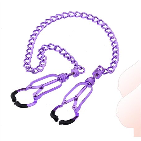stoqucel Charm Purple Sexy Breast Clip