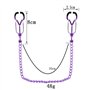 stoqucel Charm Purple Sexy Breast Clip, Pince de massage pour femme