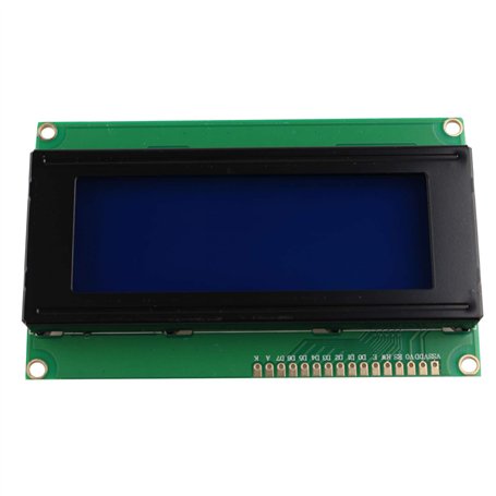 HALJIA Module LCD 5 V 2004A écran bleu 20 x 4 caractères LCD module bouclier rétroéclairage bleu compatible avec Arduino