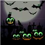 YouXiaor Grand Yeux Mobiles Autocollants Adhésifs en Plastique Yeux Mobiles Ronds Noirs Loisirs Créatifs Lumineux Dans la Nuit A