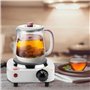 Plaque Chauffante Electrique 1 Feu Cuisinière électrique portative pour la cafetière à thé brûleur à Plaque chauffante Simple (P