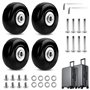 Roulette Valise Remplacement 4 Pièces Roue Valise Universelle Roue de Valise Universelle Pivotante Roues Valise Universelle de R