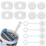 Eniyou 12 Pièces Accessoires Convient à Stanley Cup Bouchons En Silicone Anti-Fuite Bouchons Anti-Déversement En Silicone Convie
