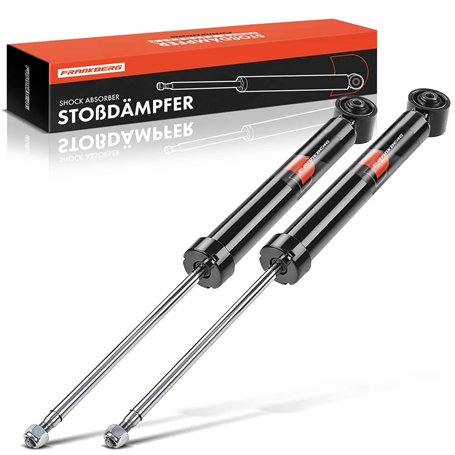 Frankberg 2x Amortisseur à gaz Pression du gaz Essieu Arrière Compatibles avec A2 8Z0 1.2L-1.6L 2000-2005 Polo 6C1 6R1 9N 1.0L-1