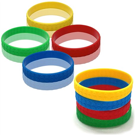 MICREEN 8 Pièces Bracelets en Silicone en Caoutchouc pour Enfants
