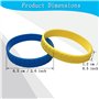 MICREEN 8 Pièces Bracelets en Silicone en Caoutchouc pour Enfants, Bracelet de Bloc de Construction Coloré pour la Fête du Festi