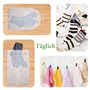 55 PCS Chaussettes Clip Machine à Laver et sèche-Linge, Clip Chaussettes colorées avec 2 Sacs de Rangement, Clip Chaussettes ant
