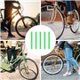 JRSHIRLEYLTD Lot de 38 réflecteurs de rayons de vélo - Réflecteurs de visibilité pour vélo d'enfant - Vert