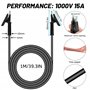 GUNGY Câble de Test pour Multimètre Kit Cordon Multimètre avec Fiche Banane 4mm Pinces Crocodiles Fils de Test Multimètre 1m pou