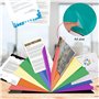 Trieur Extensible, Trieur Accordéon 12 Compartiments A4 Chemise Papier Administratif, Organisateur de Document pour L'école de B