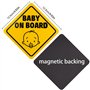 2pcs Autocollant Avertissement de Sécurité "bébé à bord" pour Voiture