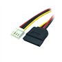Bolwins F54S Câble d'alimentation 4 broches vers SATA 15 broches femelle - Câble d'alimentation - Environ 18 cm