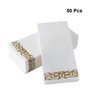 Toyvian Lot de 50 Serviettes en Papier pour Cocktail, fête, Mariage, fête de Mariage ,Blanc,Taille Unique