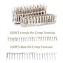 Bestgle 620PCS 2.54mm Dupont Jumper Connecteurs Mâle Femelle À Sertir Pin Terminal Kit Dupont Câble Jumper Fil Pin En-tête Logem