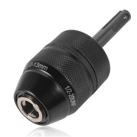 Mesee 2-13mm Adaptateur Mandrin Perçage SDS Mandrin sans Clé 1/2-20UNF Mandrin de Perceuse à Percussion avec Adaptateur pour Sup