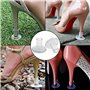 12 Haut Talon Protecteurs Couvre Chaussure Heel Embouts Femme Haut Stoppers SML