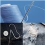 25 Pcs Aiguilles à Coudre à la Main, Aiguilles À Coudre À Gros Yeux, Aiguilles À Coudre En Acier Inoxydable, pour Le Point Croix
