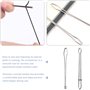 Enfile-Aiguilles Cordon, 2 Pièces Pince Enfile Aiguille, Pince à Fileter, Enfile-Bande Élastique, Pince à Enfiler, pour DIY