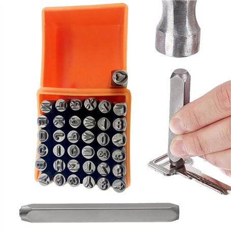 EULAPGOE 37 Pièces Lettres et Chiffres à Frapper