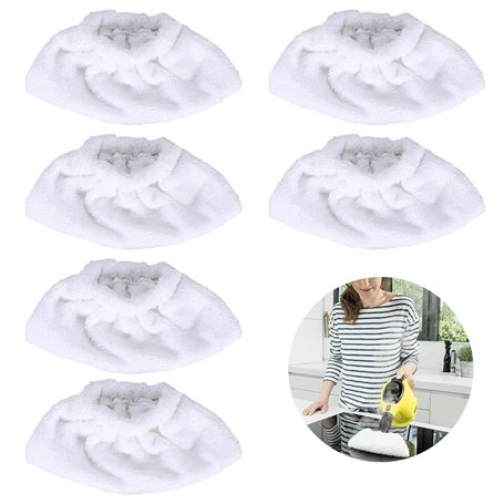 EULAPGOE 6 Chiffons en Microfibre Compatibles avec Le Nettoyeur Vapeur Kärcher Easyfix SC2