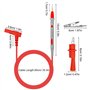 Cordon de Test de Multimètre Sondes de Mesure de Multimètre avec Pinces Crocodiles Câble de Test pour Multimètre 1000V / 20A