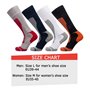 Barrageon Chaussettes de Ski Homme Femme Thermique Chaude Sports d'hiver pour Ski, Snowboard, Trekking, Contrôle de l'Humidité A