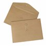 A4 Sac de Fichier en Papier Kraft,10 Stück Enveloppe de Document Dossier de Fichier avec Ligne Boucle, Epais File Folder Porte-d