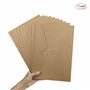 A4 Sac de Fichier en Papier Kraft,10 Stück Enveloppe de Document Dossier de Fichier avec Ligne Boucle, Epais File Folder Porte-d