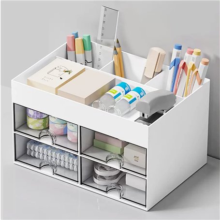 DoocliB Organisateur de Bureau avec 4 Tiroirs