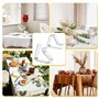 LOBVABA 16 Pcs Pince Nappe Exterieur, Pince à Nappe de Table Exterieur, Pince pour Nappe de Jardin, Attache Nappe Exterieur pour
