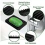 2pcs Porte Savon,Support Savon,Savon en Silicone avec Drain de vidage,Porte Savon Douche,Plateau à Savon,pour Salle de Bain Cuis