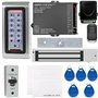 UHPPOTE Kit Complet Système de Contrôle d'Accès Lecteur RFID en Métal ID Carte & Serrure Magnétique