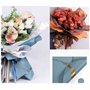 Xshelley Lot de 24 feuilles de papier cadeau marbré 8 couleurs pour bouquets de fleurs, loisirs créatifs, emballage cadeau ou em
