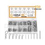 Lot de 250 épingles à cheveux robustes plaquées zinc - Assortiment dépingles à cheveux en acier zingué - Plusieurs tailles dispo
