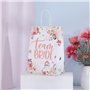 Sacs de Fête de Poule,10 PCS Sacs Team Bride Sacs de Fête Sacs de Cadeau de Fête de Poule Avec Poignée Sacs en Papier Motif Flor
