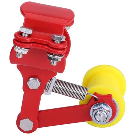 CENPEK Tendeur de chaîne de moto en aluminium rouge pour motocross