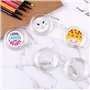 RXKFIGX 30Pcs Badges Ronds Personnalisables 60mm Badge Personnalisé en Acrylique Transparents Set de Faire Ses Badges avec Eping