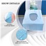 PLATEYTR Lot de 50 Protege WC Jetable, Protection Toilette WC Jetable Couvre Siege Lunette WC Emballage Individuel Matériau Anti